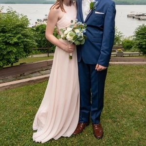 Formal blush color dress